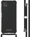 iMoshion Hoesje Geschikt voor Samsung Galaxy A22 (5G) Hoesje Met Koord - iMoshion Color Backcover met koord - Zwart