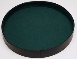 HOT Games Dobbelpiste rond zwart vinyl met vilt 26cm.