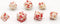 HOT Games Dobbelstenen Bloodspatter Wit 7 set Bric.
