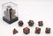 HOT Games Dobbelstenen Bloodspatter Zwart 7 Set.