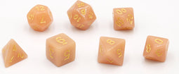 HOT Games Dobbelstenen Pastel Perzik 7 set.