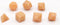 HOT Games Dobbelstenen Pastel Perzik 7 set.