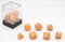 HOT Games Dobbelstenen Pastel Perzik 7 set.