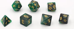 HOT Games Dobbelstenen Stardust Single Groen 7set.
