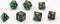 HOT Games Dobbelstenen Stardust Single Groen 7set.