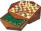 HOT Games Reisschaakcas.8 hoek.magn.Acaci.14,5x3cm.