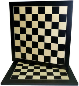 HOT Games Schaakbord Zwart/Ahorn ingelegd V.55mm.52cm.