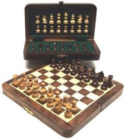 HOT Games Schaakklapcass.magn.Acacia.ingel.25x13cm.