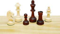 HOT Games Schaaks.Staunt.3 Hout Bl/Br.L+V 76mm Kis.