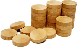 HOT Games Sjoelstenen-set 30 st.52 mm.vlak beukenh.