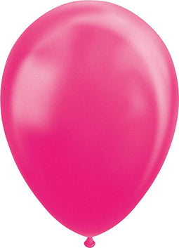 Hot pink ballonnen metallic | 10 stuks