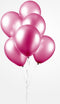 Hot pink ballonnen metallic | 10 stuks