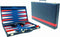Hot sports Backgammon koffer blauw 38x24