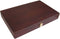 Hot sports Backgammon koffer hout bruin 35x23