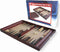Hot sports Backgammon koffer hout bruin 35x23