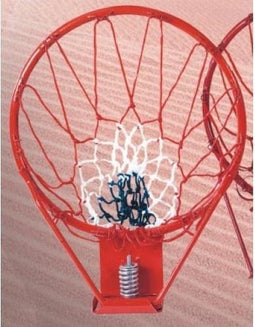 Hot sports Basketbalring verend pro 45cm 16mm massief met net