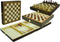 Hot sports Schaak-dam-backgammon klapcassette hout 29x29