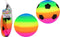 HOT Sports + Toys Bal Regenboog maat 3, 2 stuks in net.
