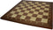 HOT Sports + Toys Schaakbord Noten ingelegd 55mm.55 cm.C+L.