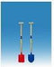 HOT Sports + Toys Schep houten steel / metaal, punt 80 cm.