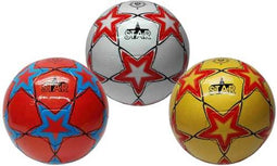 Hot sports Voetbal blue metal blauw maat 5