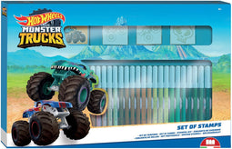 Hot Wheels Kleurset met Stempels, 41dlg.