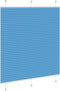 vidaXL - Plissé - rolgordijn - 120x150cm - stofbreedte - 119,4cm - polyester - blauw