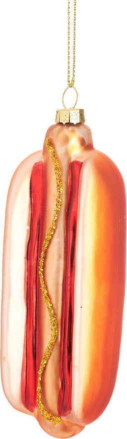 Hotdog kerstbal - Sass & Belle