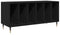 vidaXL - Recordkast - Zwart - Eiken - 100x38x48 - cm - Gerecycled - Hout