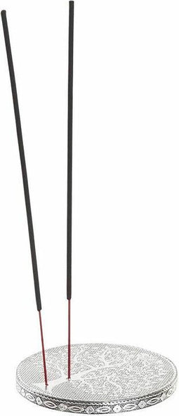 Houder DKD Home Decor Ø 10 cm Hout Aluminium Arabisch