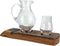 Houder van oude whiskyvaten voor 1 Waterkaraf en 1 Proefglas (exclusief glaswerk) - Darach Scotland