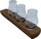 Houder van oude whiskyvaten voor 3 whiskyglazen (exclusief glaswerk) - Darach Scotland