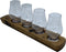 Houder van oude whiskyvaten voor 4 whiskyglazen (exclusief glaswerk) - Darach Scotland