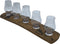 Houder van oude whiskyvaten voor 5 whiskyglazen (exclusief glaswerk) - Darach Scotland