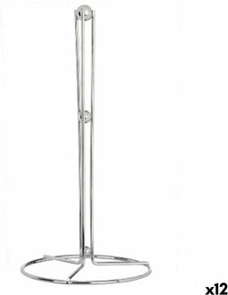 Houder voor keukenpapier Zilverkleurig Metaal 15,5 x 31,5 x 15,5 cm (12 Stuks)
