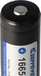 Houdkracht 16650 of 17650 min. 1980 mAh, max. 2500 mAh 3,6 V - 3,7 V Li-ion batterij beschermde positieve pool verhoogt UR16650ZTA