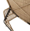 vidaXL - Ligbedden - 2 - stuks - met - Kussens - en - Tafel - Beige - Poly - Riet