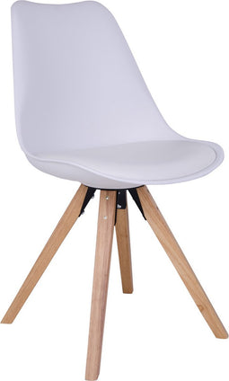 House Nordic Bergen - set van 2 eetkamerstoelen eiken - wit