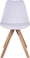 House Nordic Bergen - set van 2 eetkamerstoelen eiken - wit