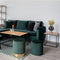 House-Nordic-Bijzettafel-Avery-eikenkleurig-en-zwart
