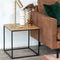 House-Nordic-Bijzettafel-Avery-eikenkleurig-en-zwart