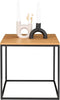 House-Nordic-Bijzettafel-Avery-eikenkleurig-en-zwart