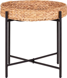 House Nordic Bijzettafel Naro Waterhyacint Rond Ø50cm