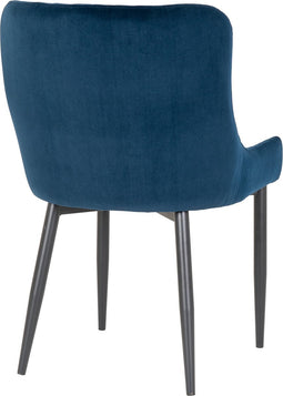 House Nordic Boston Eetkamerstoel - Velvet Blauw
