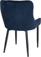 House Nordic Boston Eetkamerstoel - Velvet Blauw