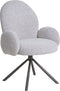 House Nordic Eetkamerstoel Lana Swivel - Bouclé - Zand