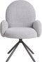 House Nordic Eetkamerstoel Lana Swivel - Bouclé - Zand