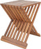 House Nordic - Erto Kruk - 40x35x45 CM - Bruin - Teakhout