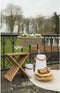 House Nordic - Erto Kruk - 40x35x45 CM - Bruin - Teakhout
