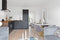 House Nordic Geneve Eetkamerstoel Velvet - Grijs Messing - Set van 2